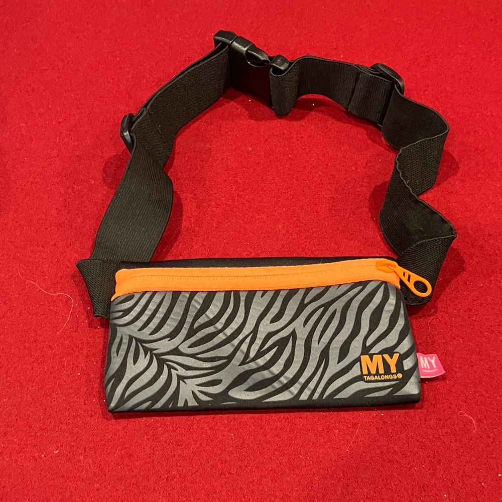 MY Zebra Print Mini Bag - Black and Orange